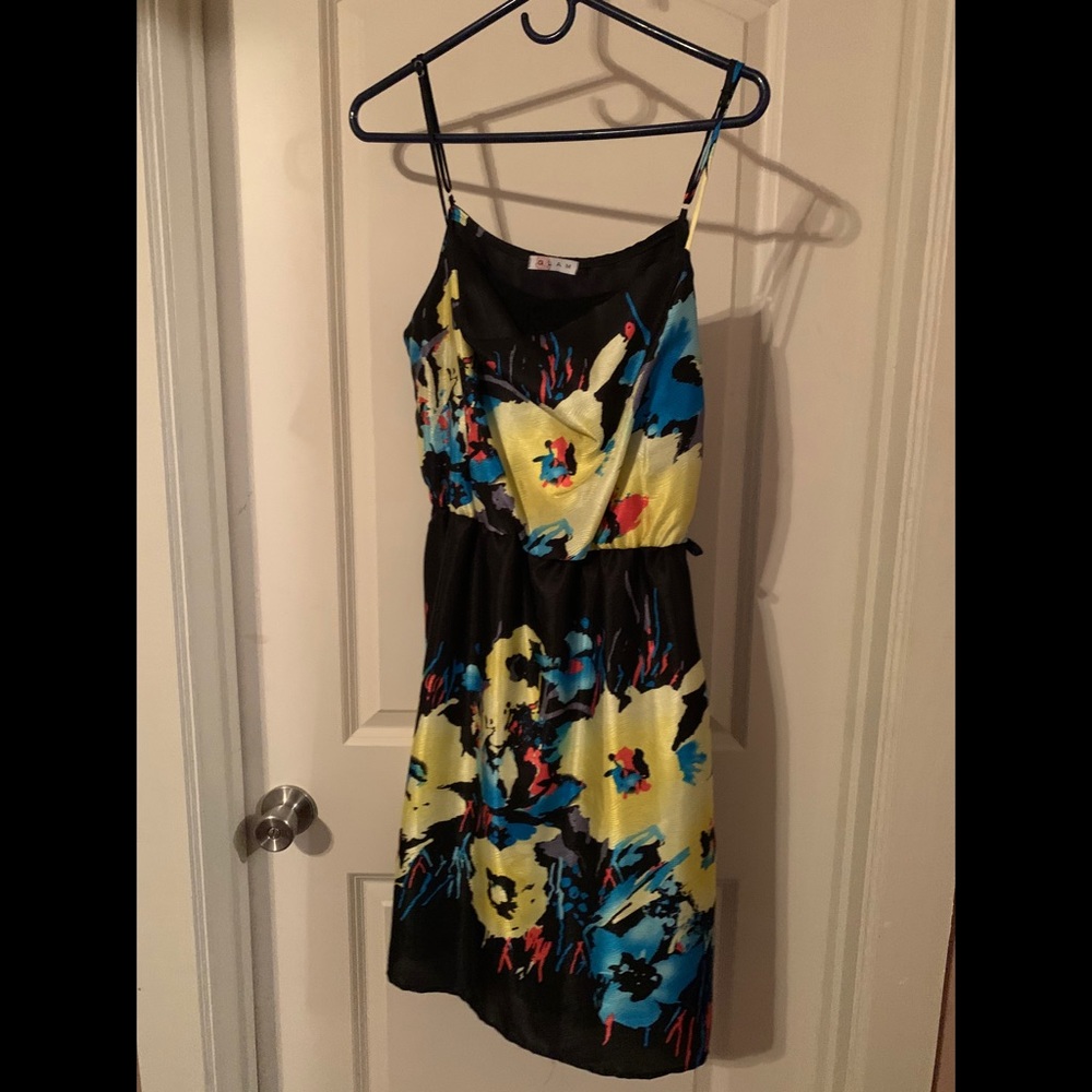 Glam Black Floral Dress